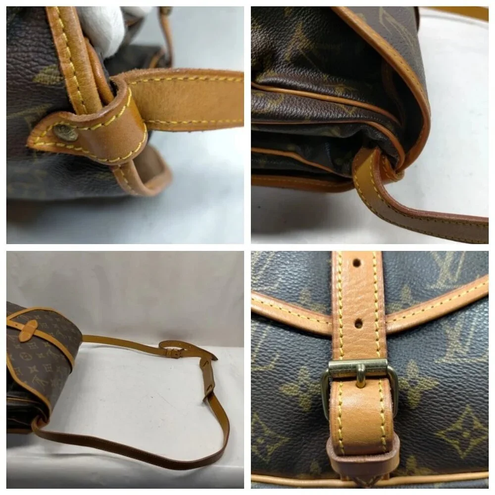 Louis Vuitton LV Crossbody bag Saumur 30 Brown Monogram 686-042525